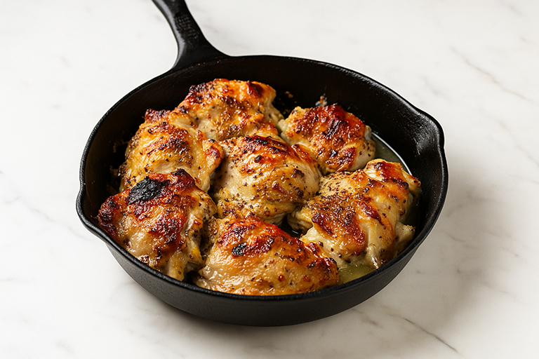 Cuisse de dinde rôtie au miel, tendre et dorée