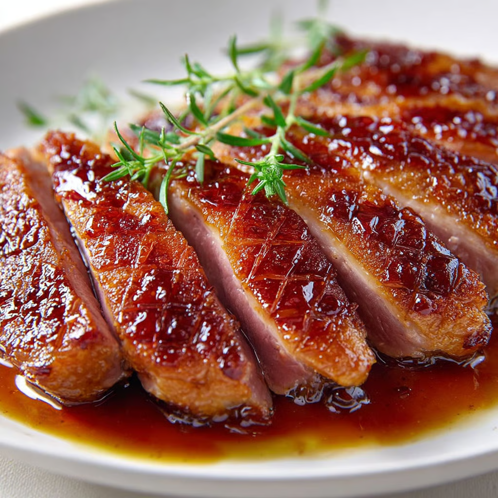 Aiguillettes de canard au miel fondantes et caramélisées